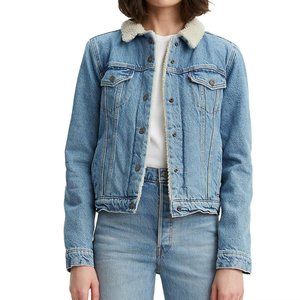 Levi's Original Faux Shearling-Trimmed Denim Trucker Jacket